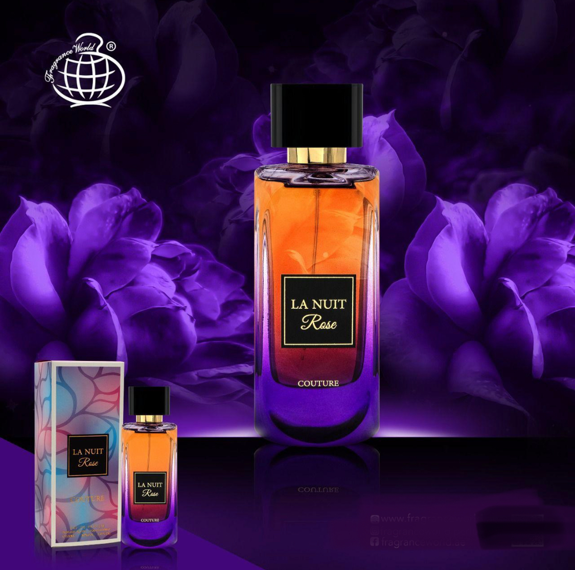 La Nuit Rose Couture EDP Perfume By Fragrance World – The Oud Store