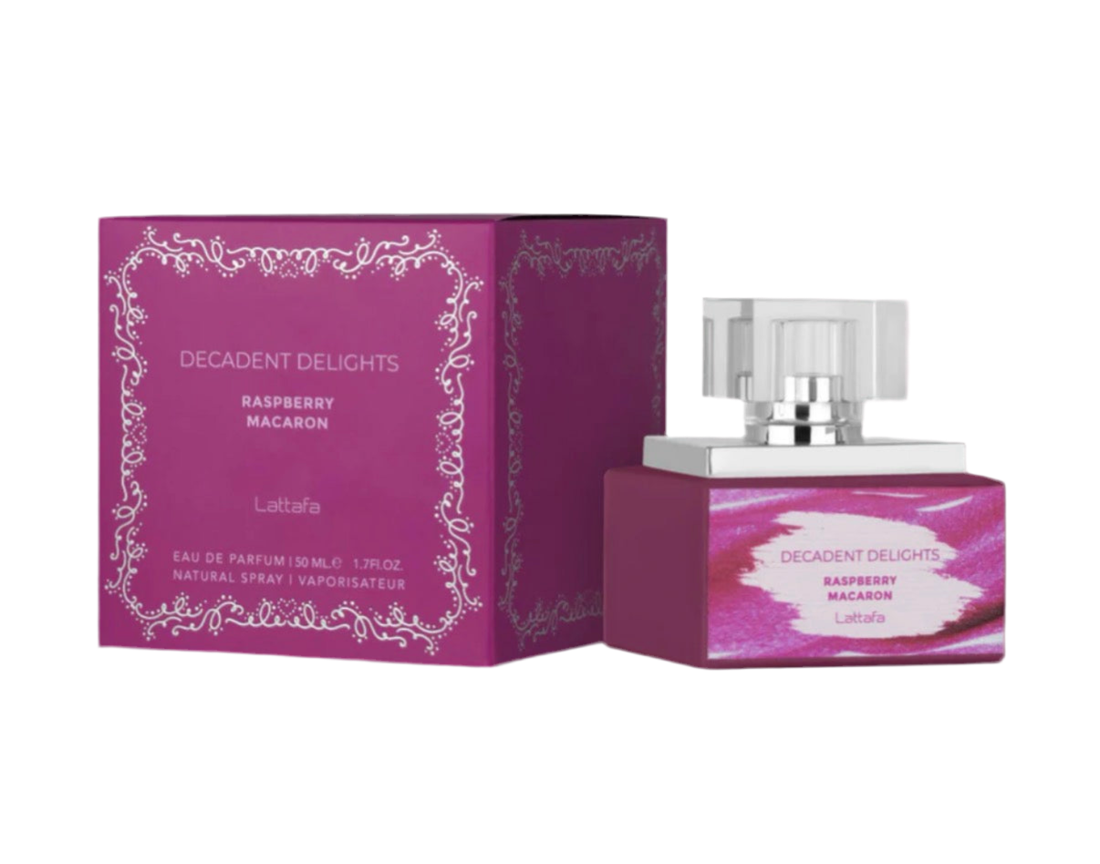 Decadent Delights Raspberry Macaron EDP Perfume By Lattafa 1.7oz / 50ml