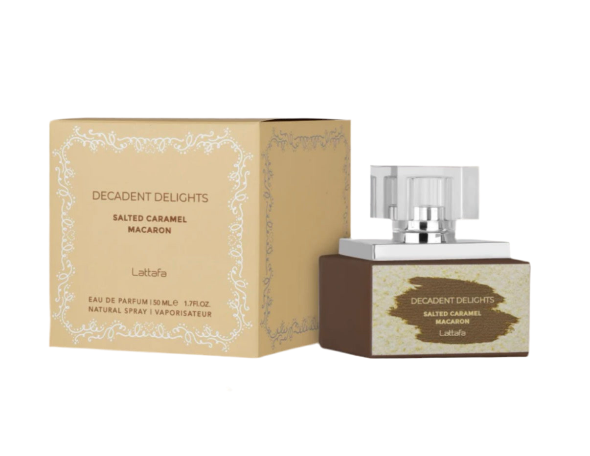 Decadent Delights Salted Caramel Macaron EDP Perfume By Lattafa 1.7oz / 50ml