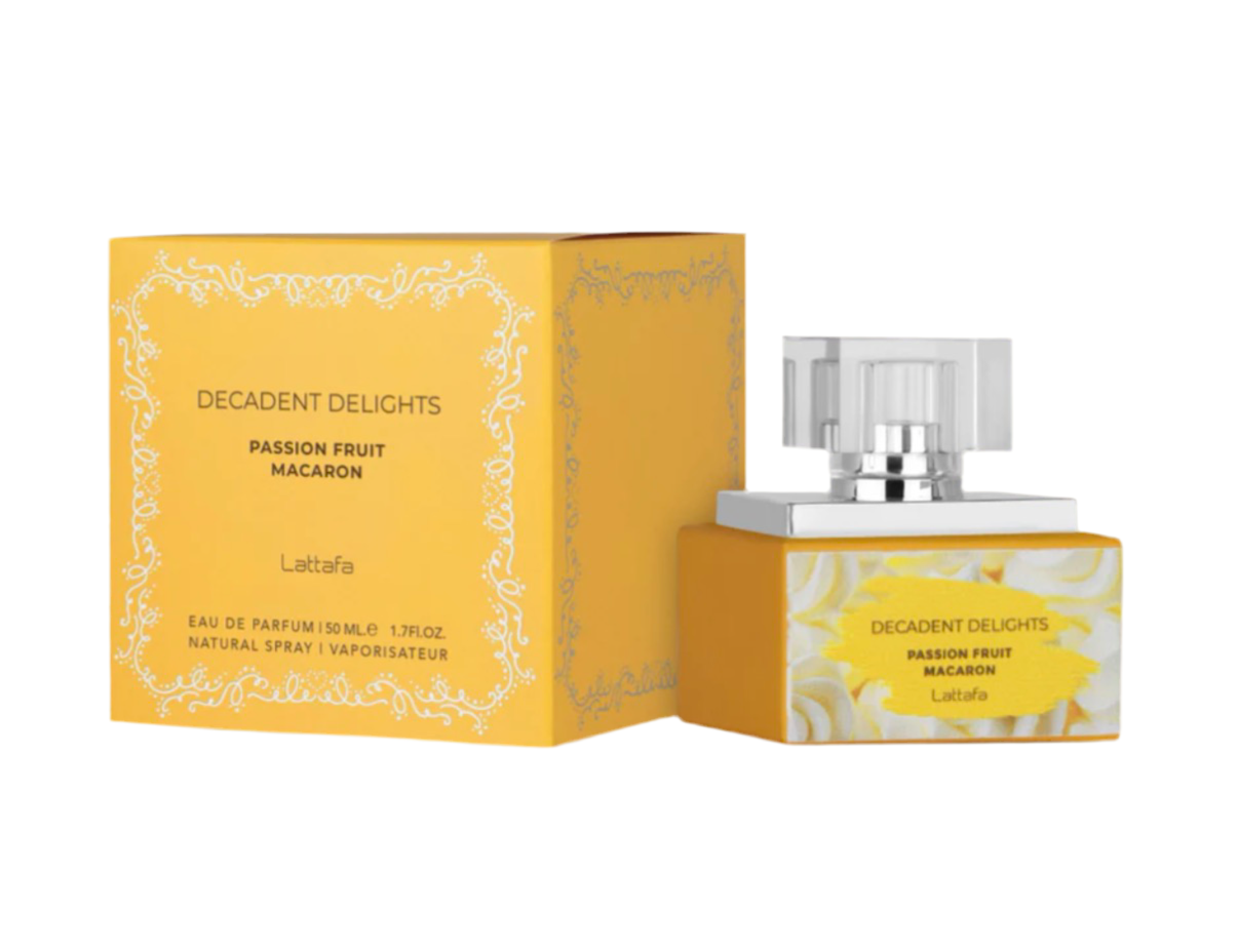 Decadent Delights Passion Fruit Macaron EDP Perfume By Lattafa 1.7oz / 50ml