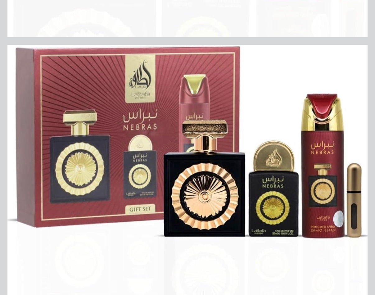 Nebras 3Pc Gift Set EDP Perfume By Lattafa Pride