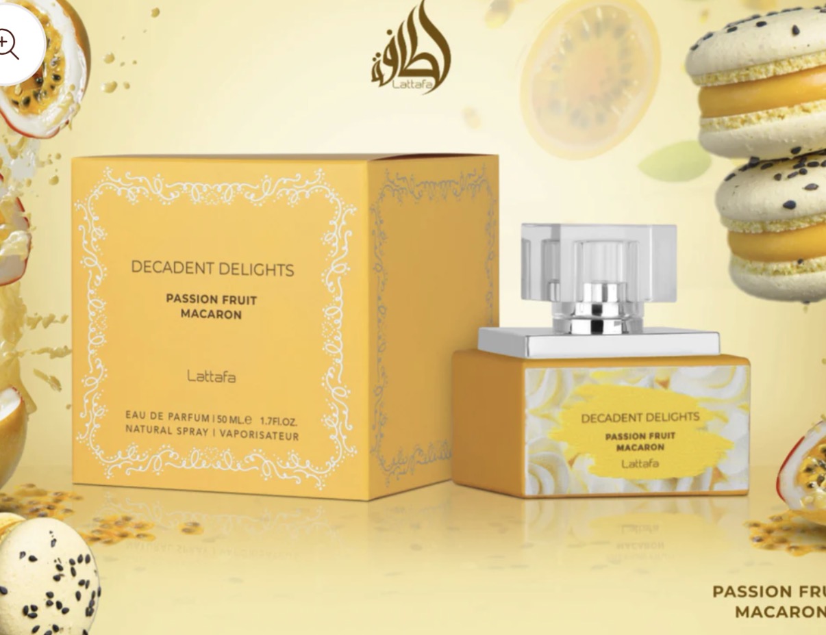 Decadent Delights Passion Fruit Macaron EDP Perfume By Lattafa 1.7oz / 50ml