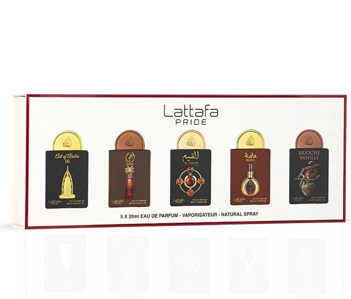 Lattafa Pride Eau De Parfum Gift Set Collection No. 4: 5 X 20ml