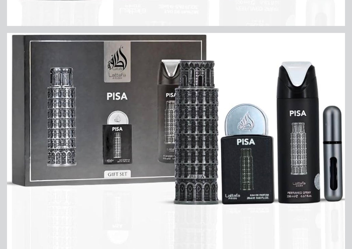 Pisa 3Pc Gift Set EDP Perfume By Lattafa Pride