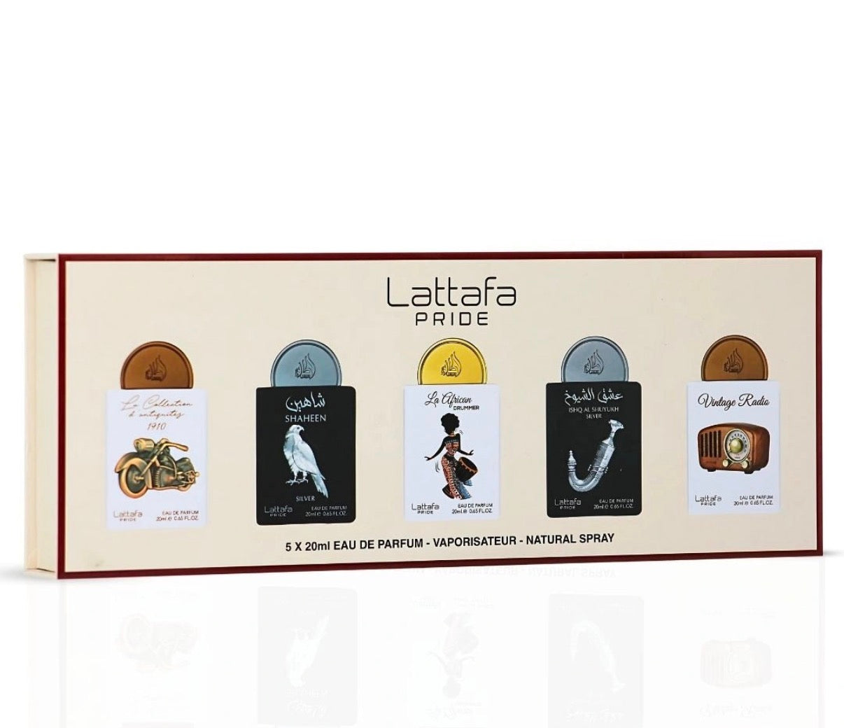 Lattafa Pride Eau De Parfum Gift Set Collection No. 5: 5 X 20ml