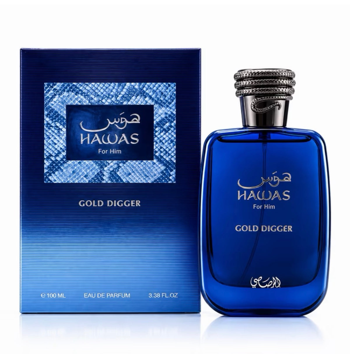 Hawas Gold Digger EDP Perfume By Rasasi 3.4oz / 100ml
