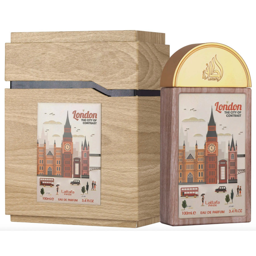 London The City Of Contrast EDP Perfume By Lattafa Pride 3.4oz / 100ml