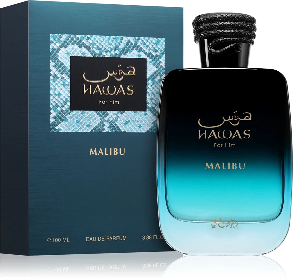 Hawas Malibu EDP Perfume By Rasasi 3.4oz / 100ml