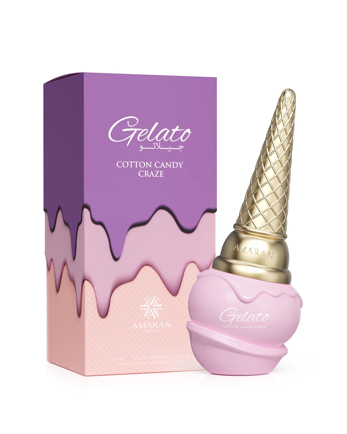 Gelato Cotton Candy Craze EDP Perfume By Amaran Parfums 3.4oz / 100ml