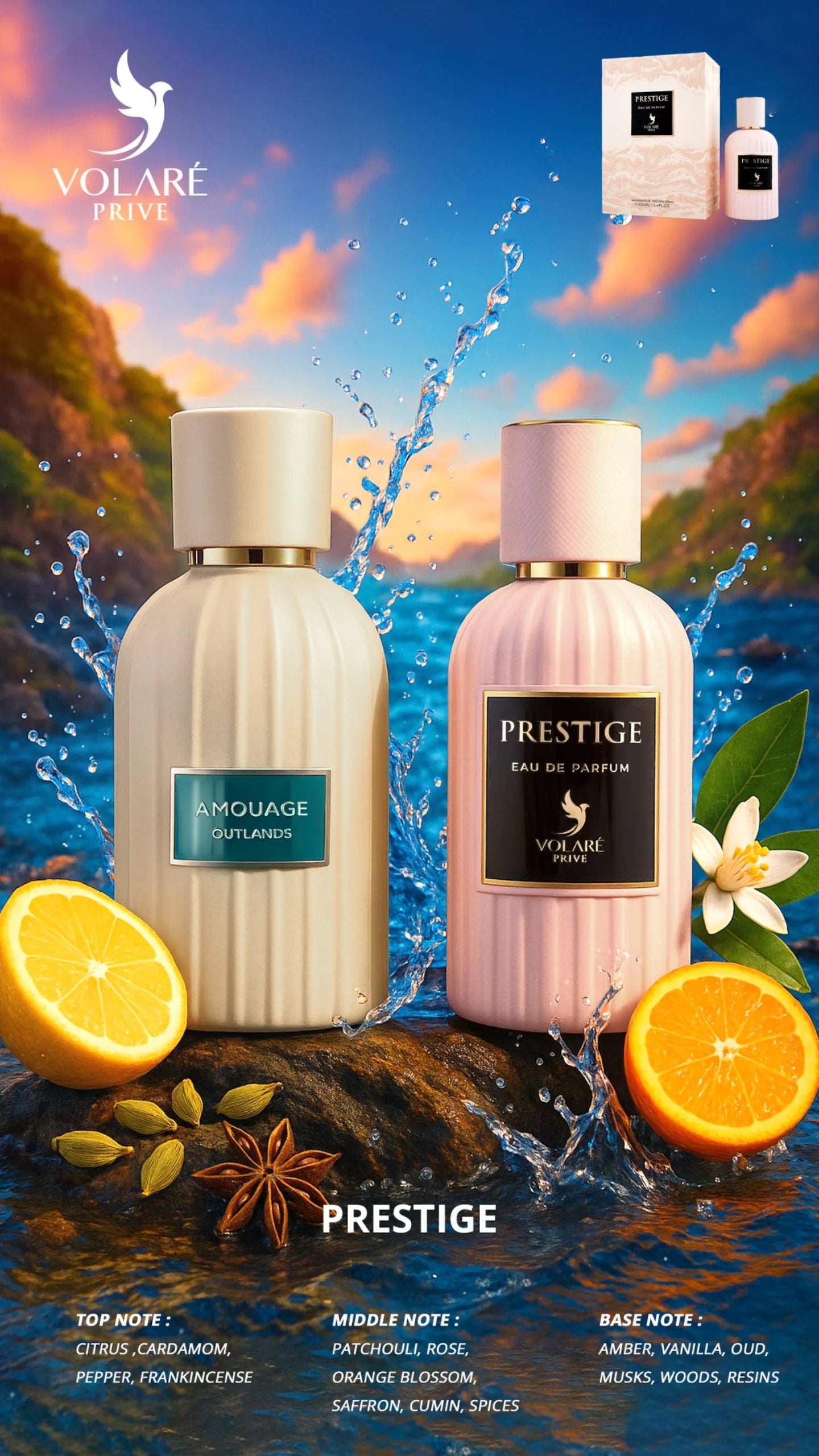 Prestige EDP Perfume By Volare - Amouage Outlands