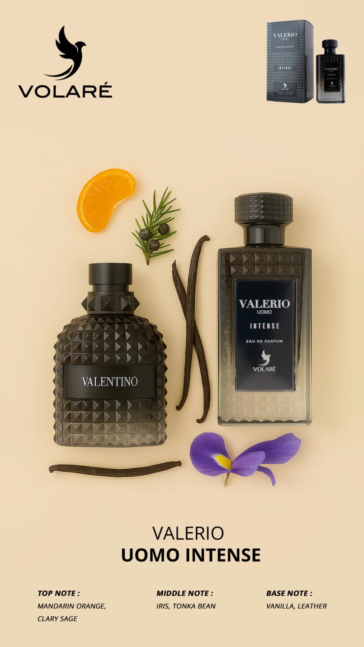 Valerio Uomo Intense EDP Perfume By Volare
