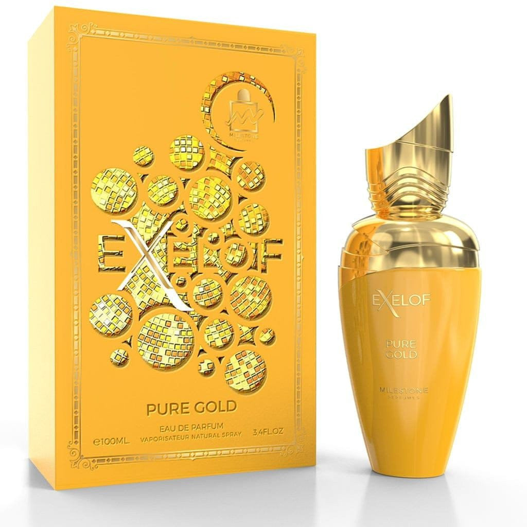 Exelof Pure Gold EDP Perfume By Emper 2.8oz