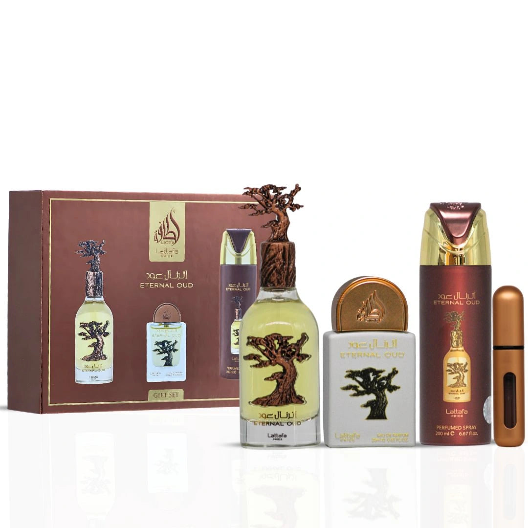 Eternal Oud 3Pc Gift Set EDP Perfume By Lattafa Pride