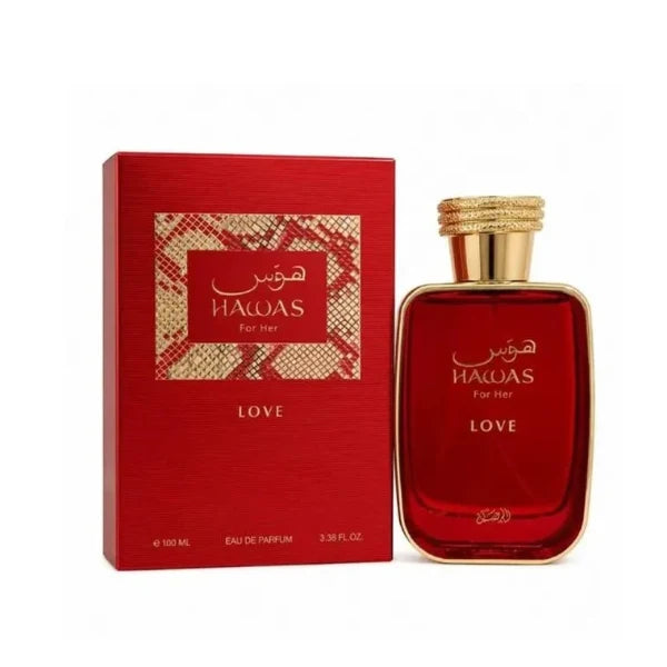 Hawas Love EDP Perfume By Rasasi 3.4oz / 100ml