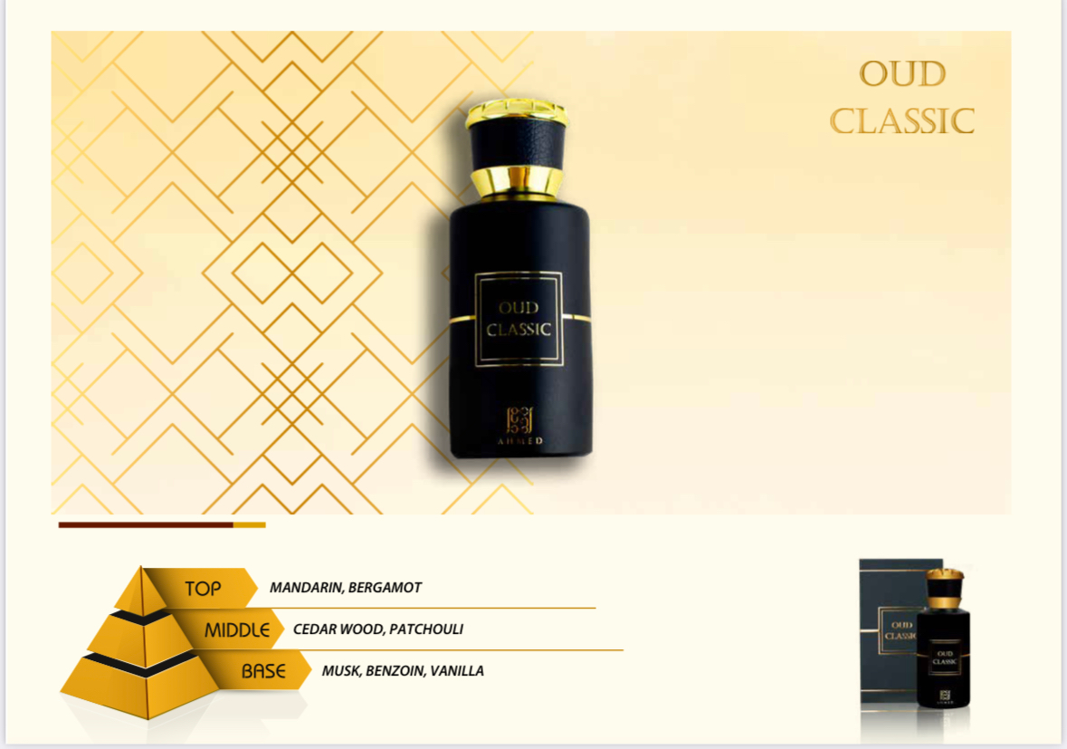Oud Classic EDP Perfume By Ahmed Al Maghribi 50ml – The